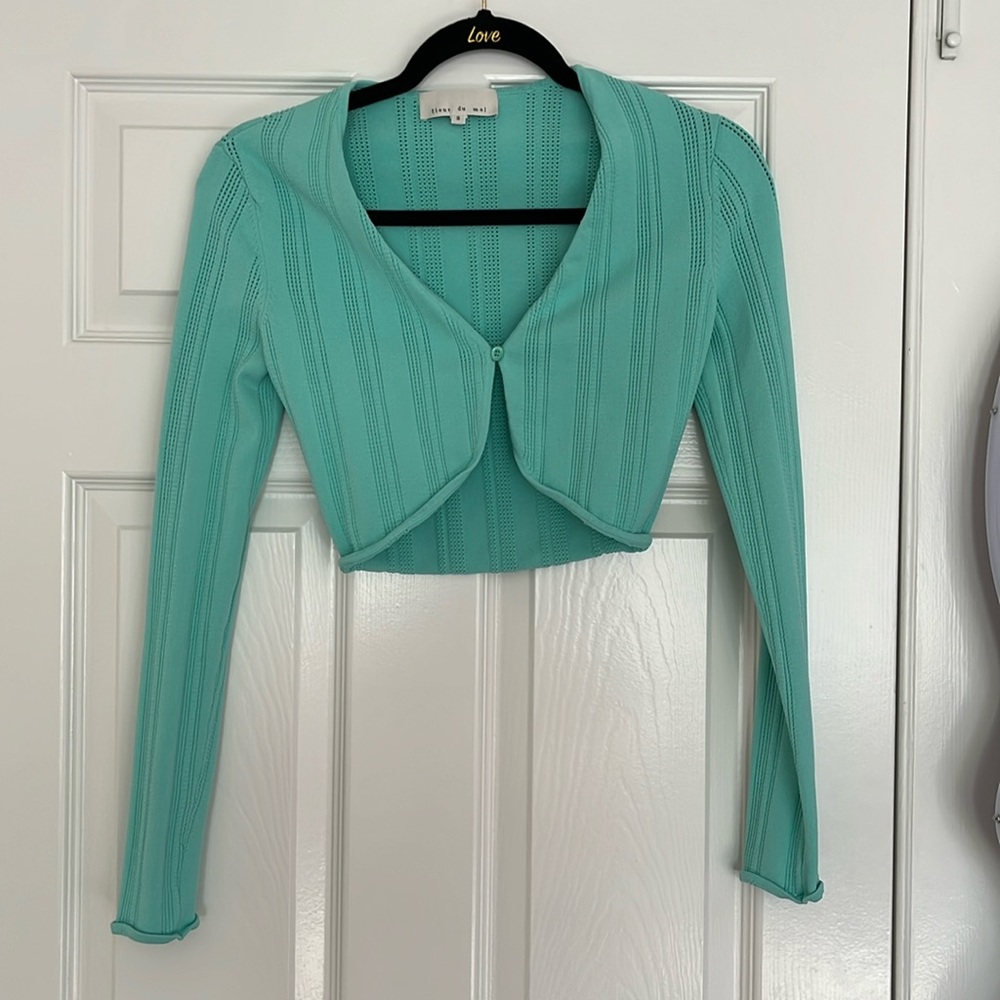 Fleur du mal cropped sweater shrug